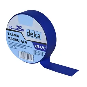 Krāsošanas līmlente Deka 30 mm x 25 m D-300-0003 — maskēšanas lenta krāsošanai un virsmu aizsardzībai
