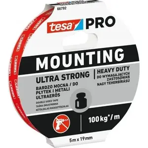 Монтажная двусторонняя пенная лента Tesa Pro Ultra Strong — 19 мм x 5 м