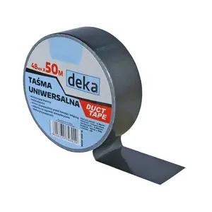 Deka līmlente DUCT TAPE 48 mm × 50 m sudraba — universāla remontlīmlente