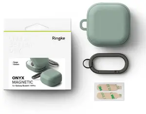 Ringke magnetic MagSafe case for Samsung Galaxy Buds 4 / Buds 4 Pro — Sage Green
