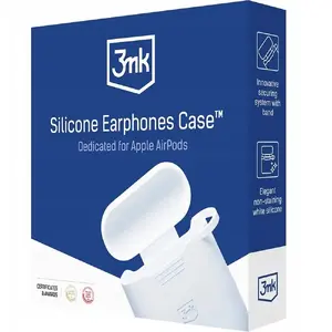 Silikona maciņš 3MK priekš Apple AirPods Pro 3 — balts