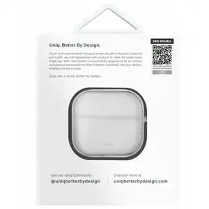 Aizsargvāks Apple AirPods 4 — Uniq caurspīdīgs spīdīgs