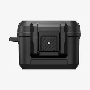 Case Spigen Lock Fit for AirPods Pro 3 — Matte Black, PC + TPU protective cover