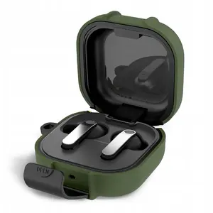 Protective slim hook case Tech-Protect for Samsung Galaxy Buds 4 / 4 Pro — Olive Green