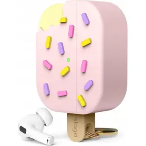 Silikona aizsargvāciņš Elago priekš AirPods Pro 2 — Ice Cream (rozā)