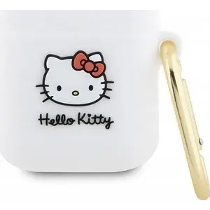 Silicone 3D Hello Kitty AirPods Case by Sourcing — HKA23DKHSH — white-on-white fit for AirPods 1/2