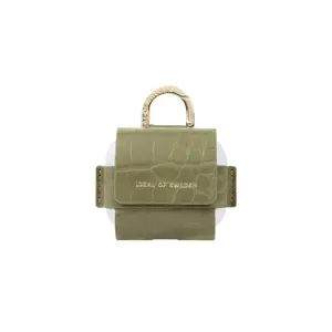 Case iDeal of Sweden Flo AirPods Bag GEN 3 — Sage Croco, polyester and polyurethane, 80 g