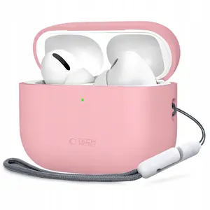 Silikona aizsargvāciņš Tech-Protect priekš Apple AirPods Pro 3 — putekļaini rozā