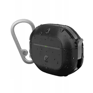 Ūdensizturīgs maciņš AirPods 4 gen, Class and Culture LLC KeyBudz ElementProof — oglekļa melns