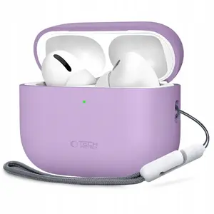 Silikona aizsargvāciņš Tech-Protect priekš Apple AirPods Pro 3 — lavanda