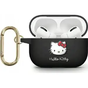 Sourcing silicone protective cover for AirPods Pro 2 (2022/2023) — black 3D Hello Kitty head
