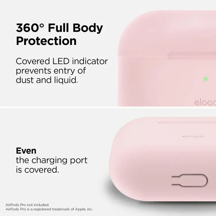 Elago AirPods Pro Silicone Case, Pink Photo 4