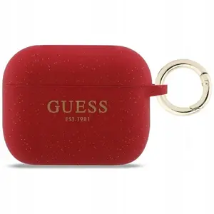 Silicone Glitter Ring Case for Apple AirPods Pro 3 by GUESS — purple