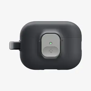 Case Spigen Nano Pop — protective phone case in black, PC+Silicone+TPU