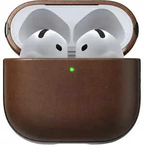 Leather Case Nomad for AirPods (4th Gen), brown