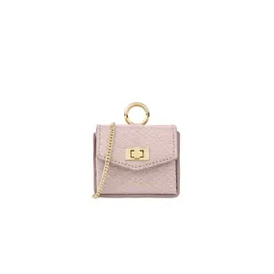 Ava Mini AirPods Bag by iDeal of Sweden — Lotus Snake pattern, pink, 84 g