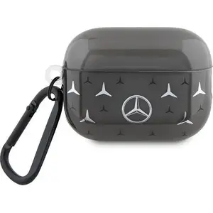 Protective case for AirPods Pro 2 by Mercedes — Large Star Pattern, black