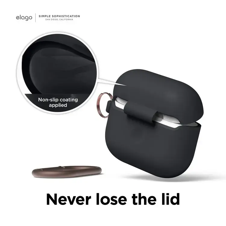 Elago AirPods 3 Silicone Hang Case — чёрный Photo 3