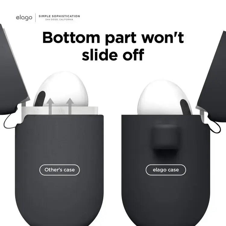 Elago AirPods 3 Silicone Hang Case — чёрный Photo 4