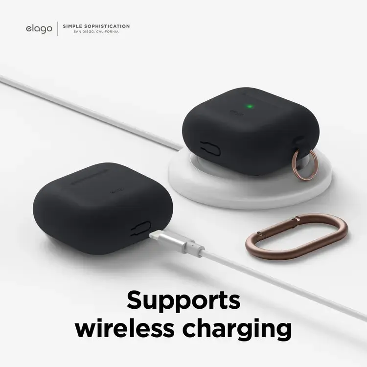 Elago AirPods 3 Silicone Hang Case — чёрный Photo 6