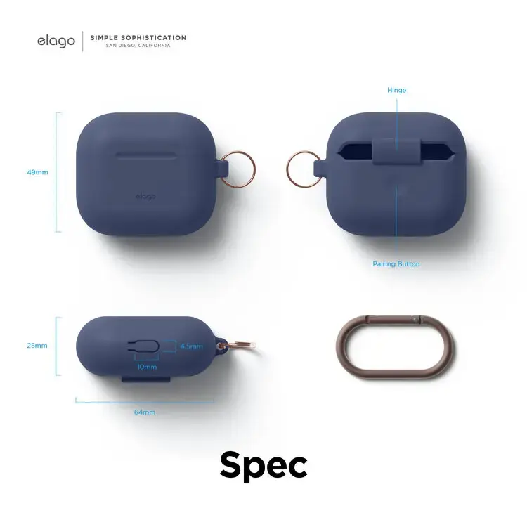 Elago силиконовый чехол‑подвес для AirPods 3 Photo 8