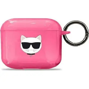Protective Case Karl Lagerfeld KLD572PNK for AirPods 3 — Choupette design, pink