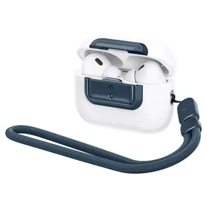 Case for Apple AirPods Pro 2 by Spigen — Lock Fit M, Polycarbonate, Metal Slate color