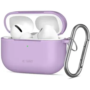 Protective Silicone Hook Case for Apple AirPods Pro 3 by Tech-Protect — Lavender