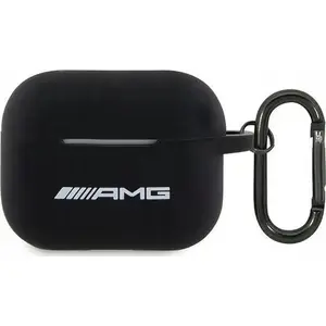 Silicone protective cover for AirPods Pro 2 Mercedes AMG black with white logo