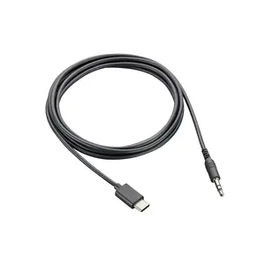 Cable Poly HP Poly Voyager Surround 80/85 UC 3.5mm audio adapter cable, black