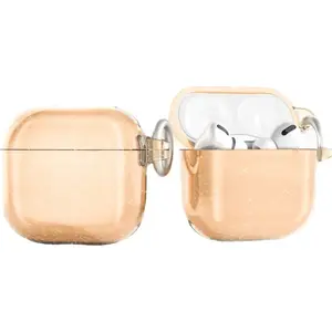 Блестящий защитный чехол для AirPods 4 от Hurtel — золотой