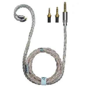 Audio cable FiiO LC-RE PRO — 1.2 m, 3.5 mm male to 2.5 mm male, grey