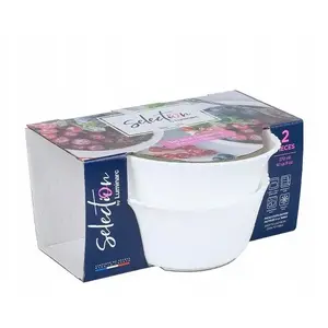 Bowls set 2 pcs Luminarc — 12 cm diameter, porcelain/ceramic (model LUMI-MI-001-40)