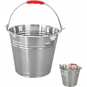 Stainless steel bucket ORION Ori_721104, 14 L capacity, universal use