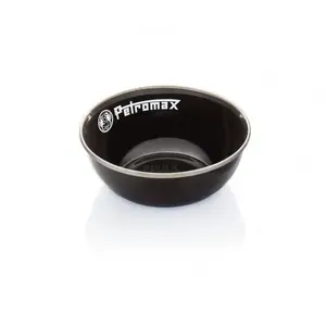 Dining bowl set Lumarko PX-BOWL-S — 2 pcs, 0.6 L round enameled steel with glass, black