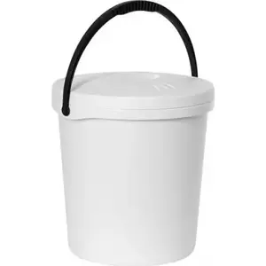 Spainis ar vāku Plast Team PT20620800 — plastmasa, 16 l, balts