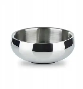 Stainless steel double-walled bowl Lumarko 12 cm, 0.4 L, anti-slip coating
