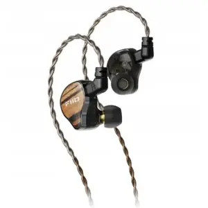 IEM austiņas FiiO JH13 — koka korpusi, vadu ausu austiņas