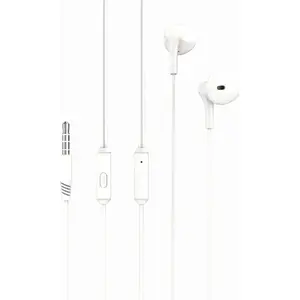 Vadu ausīs ieliekamās austiņas XO EP39 ar 3,5 mm ligzdu, baltas