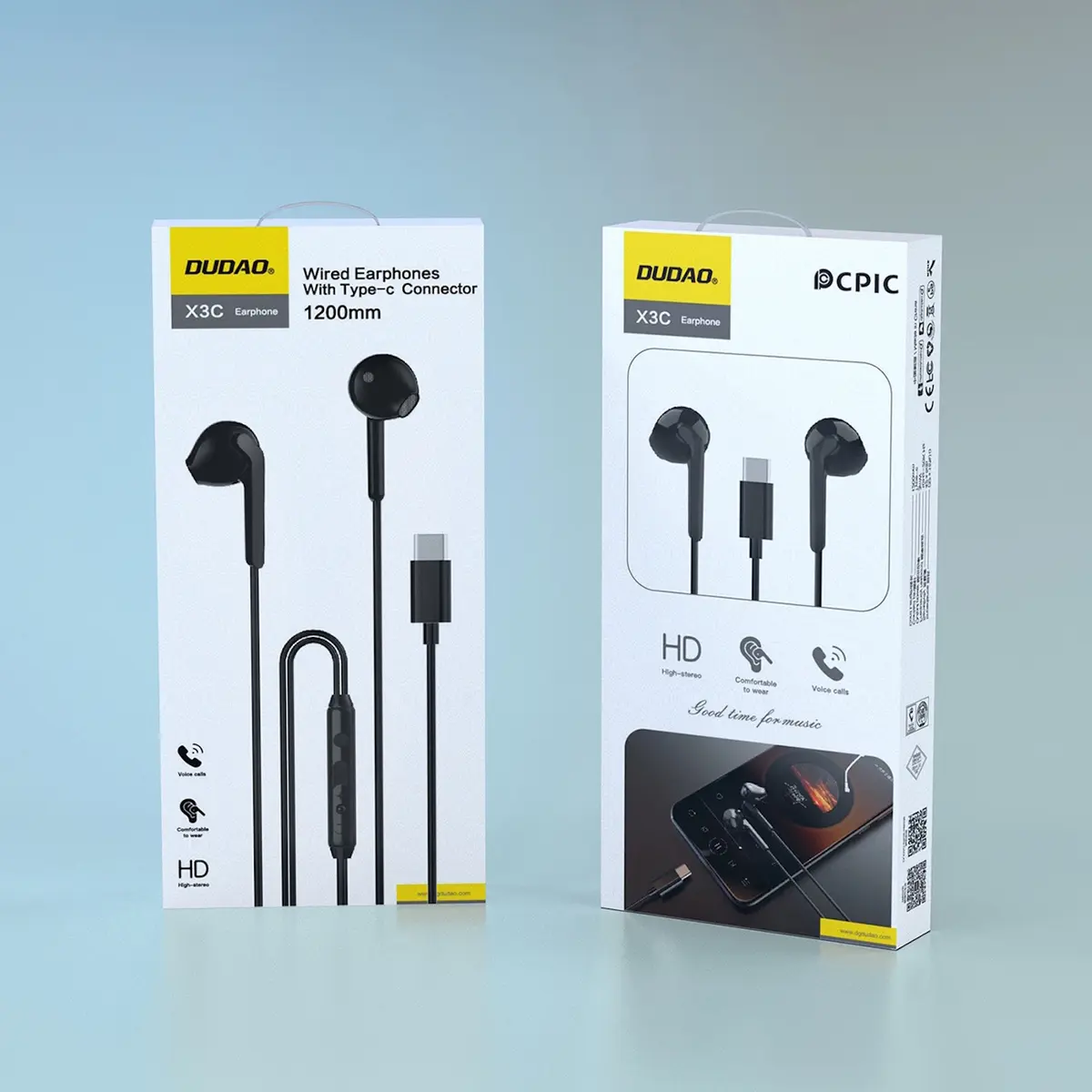 Dudao X3C USB-C in-ear headphones Photo 3
