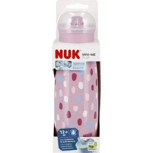 Детский поильник Nuk Mini-Me 450 мл, модель 10751546, для детей от 12 мес, розовый