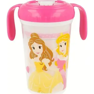 Bērnu neslāstošs krūzītis DISNEY Disney Princess 320 ml ar muciņu, universāls