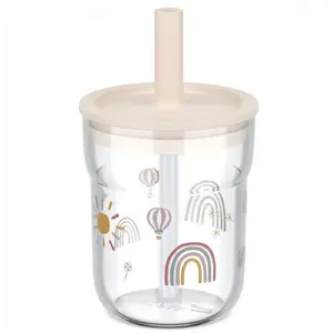 Bērnu glāze ar salmiņu Mepal MIO 250 ml Sunshine & Rainbow (MPN MEPAL-AK-160-43)