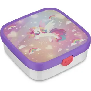 Ēdiena kaste rosti mepal Campus Bento Large Unicorn Glow — bērnu bento pusdienu kaste, modelis MEPAL-AK-160-98