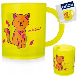Bērnu krūze THERMOS ORI_112277 — 260 ml, ar kaķa dizainu, pretizliešanas
