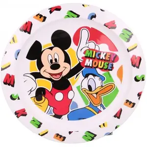 Vakariņu šķīvis Mickey Mouse 50146 — Apaļš, daudzkrāsains, 1 gab.