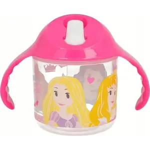 Nekapāmais krūzīte DISNEY Princess 250 ml caurspīdīgs — bērnu tasīte