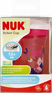 Детская поильник Nuk EV Active 230 мл, мягкий носик, с 12 месяцев, розовый