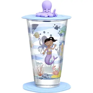 Glāze LEONARDO Bambini Aventura 300 ml stikla konusveida 80×140 mm daudzkrāsains