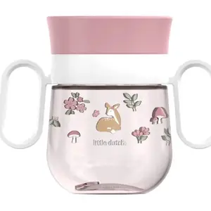 Поильник без носика Mepal Little Dutch 200 мл, розовый, 1 шт
